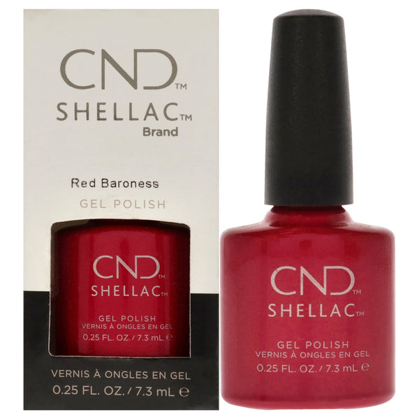 CND Shellac Nail Color - Red Baroness by CND for Women - 0.25 oz Nail Polish