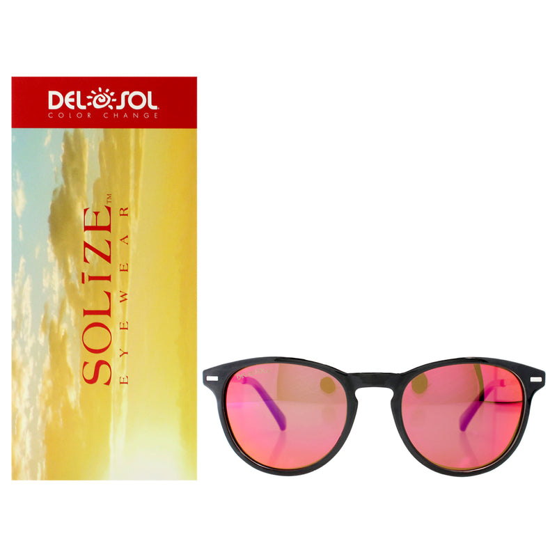 DelSol Solize Candy Girl - Black and Silver to Pink by DelSol for Unisex - 1 Pc Sunglasses