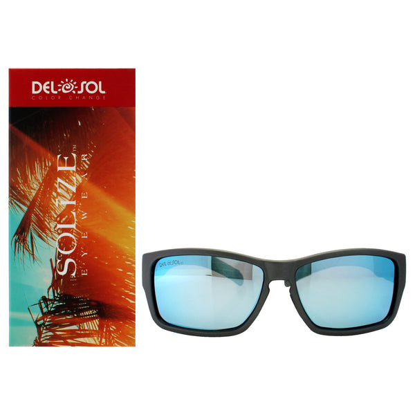 DelSol Solize Never Gonna Leave - Charcoal to Blue by DelSol for Unisex - 1 Pc Sunglasses