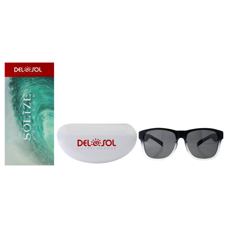 DelSol Solize Nowhere to Run - Black and Clear to Ebony by DelSol for Unisex - 1 Pc Sunglasses