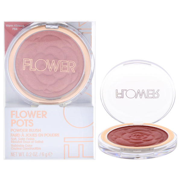 Flower Beauty Flower Pots Powder Blush - PB4 Warm Hibiscus by Flower Beauty for Women - 0.2 oz Blush