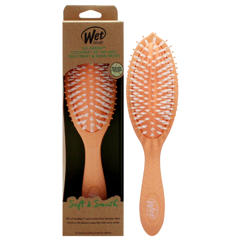 Wet Brush Go Green Oil Infused Shine Brush - Coconut Oil by Wet Brush for Unisex - 1 Pc Hair Brush