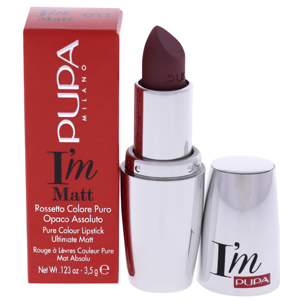 Pupa Milano I Am Matte Pure Colour Lipstick - 011 Intense Nude by Pupa Milano for Women - 0.123 oz Lipstick