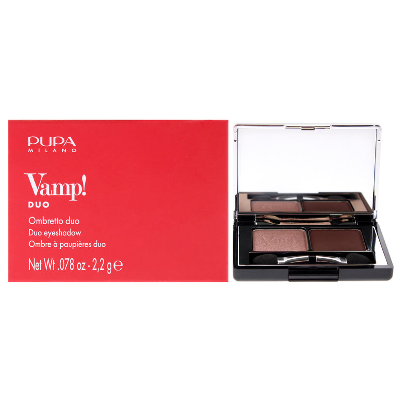 Pupa Milano Vamp! Compact Duo Eyeshadow - 002 Pink Earth by Pupa Milano for Women - 0.078 oz Eye Shadow
