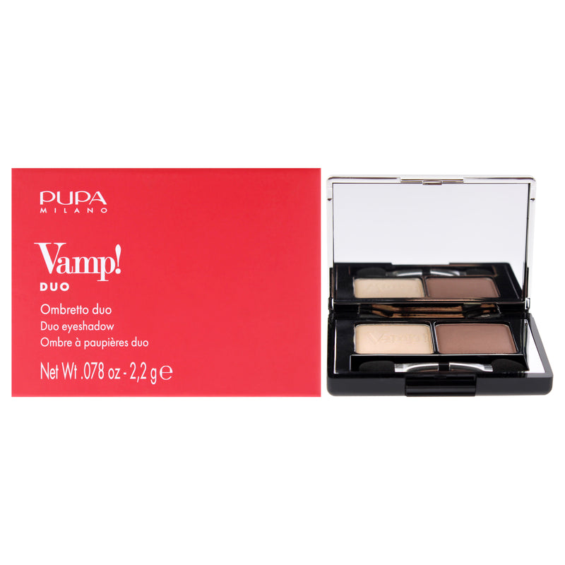 Pupa Milano Vamp! Compact Duo Eyeshadow - 005 Milk Chocolate by Pupa Milano for Women - 0.078 oz Eye Shadow