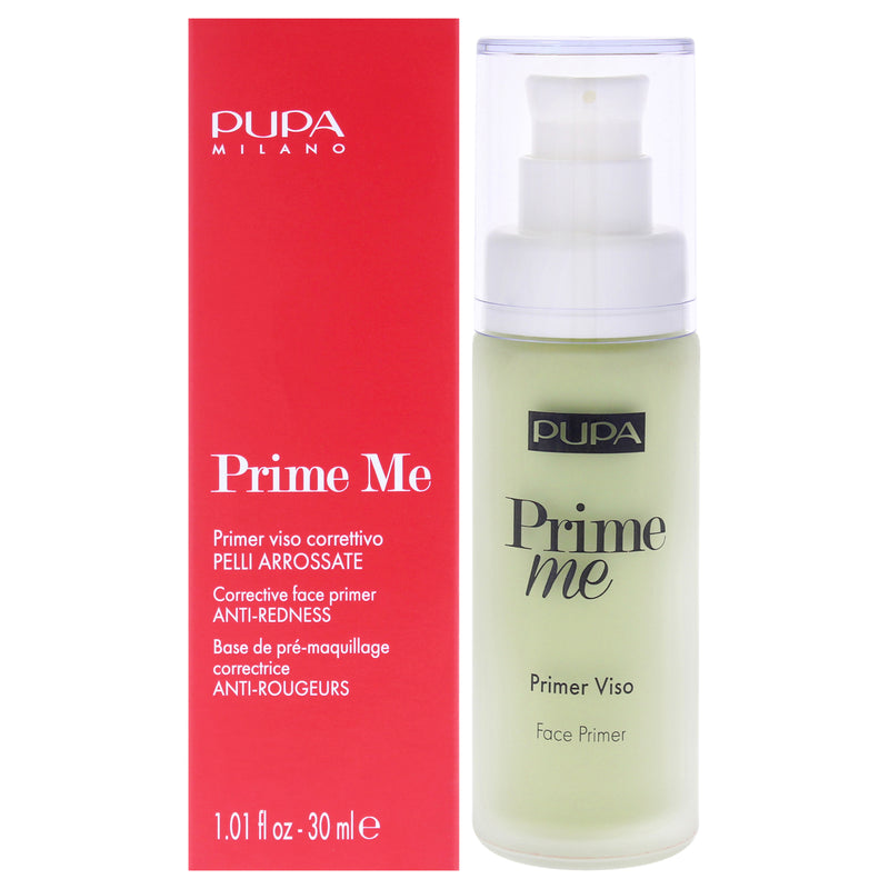 Pupa Milano Prime Me Corrective Anti Redness Face Primer - 003 Green by Pupa Milano for Women - 1.01 oz Primer