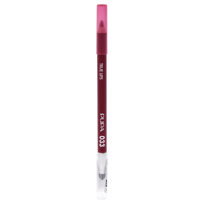 Pupa Milano True Lips Blendable Lip Liner - 033 Bordeaux by Pupa Milano for Women - 0.042 oz Lip Liner