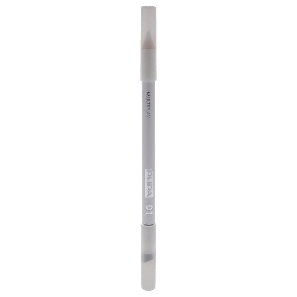 Pupa Milano Multiplay Eye Pencil - 01 Icy White by Pupa Milano for Women - 0.04 oz Eyebrow Pencil
