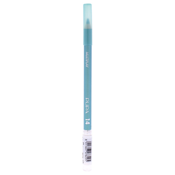 Pupa Milano Multiplay Eye Pencil - 14 Water Green by Pupa Milano for Women - 0.04 oz Eyebrow Pencil