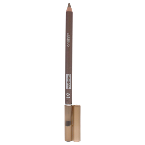 Pupa Milano Multiplay Eye Pencil - 61 Platinum by Pupa Milano for Women - 0.04 oz Eyebrow Pencil