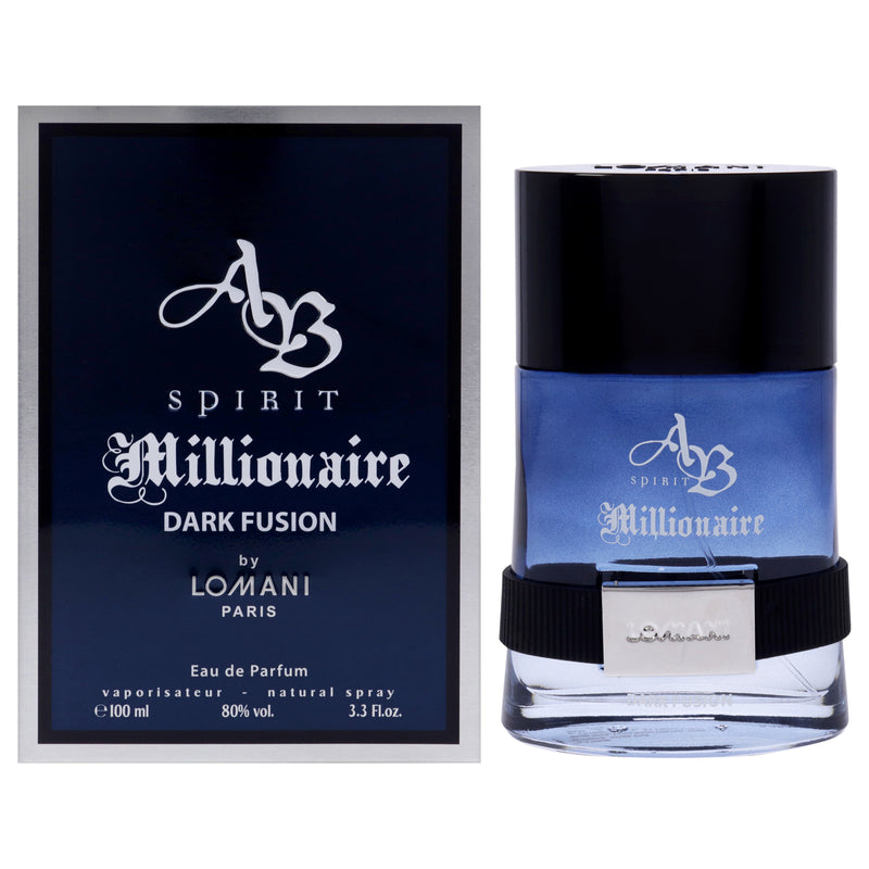Lomani Ab Spirit Millionaire Dark Fusion by Lomani for Men - 3.3 oz EDP Spray