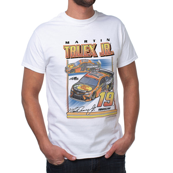 DelSol NASCAR Mens Classic Crew Tee - Martin Truex Jr - 8 White by DelSol for Men - 1 Pc T-Shirt (S)