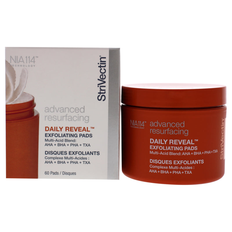 StriVectin Daily Reveal Exfoliating Pads by Strivectin for Unisex - 60 Count Pads