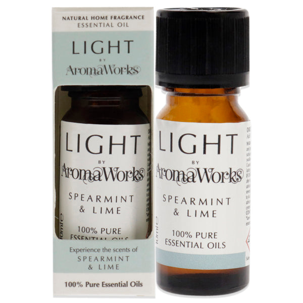 Aromaworks Light Essential Oil - Spearmint and Lime by Aromaworks for Unisex - 0.35 oz Oil