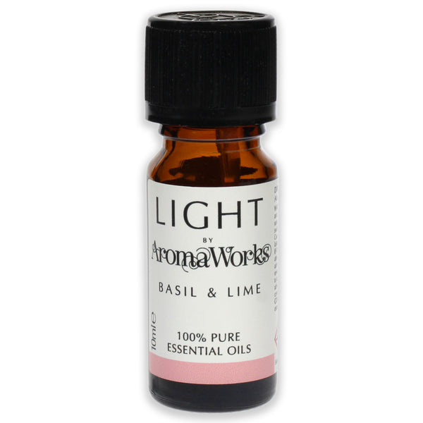 Aromaworks Light Essential Oil - Basil and Lime by Aromaworks for Unisex - 0.33 oz Oil