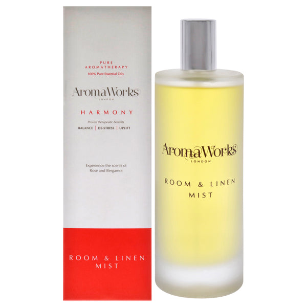 Aromaworks Harmony Room Mist by Aromaworks for Unisex - 3.38 oz Room Mist
