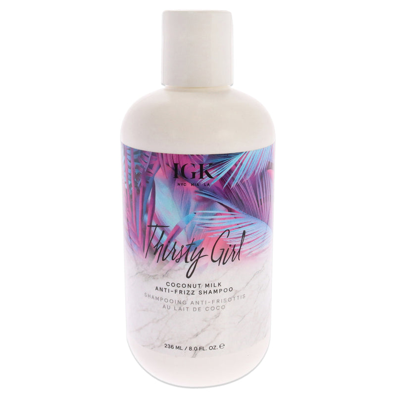 IGK Thirsty Girl Coconut Milk Anti-Frizz Shampoo by IGK for Unisex - 8 oz Shampoo
