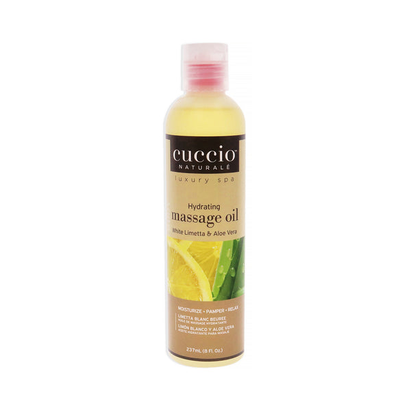 Cuccio Naturale Hydrating Massage Oil - White Limetta and Aloe Vera by Cuccio Naturale for Unisex - 8 oz Oil
