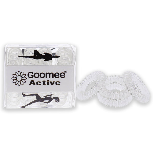 Goomee Active The Markless Hair Loop Set - Clear In The Clear by Goomee for Women - 4 Pc Hair Tie