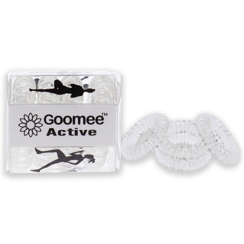 Goomee Active The Markless Hair Loop Set - Clear In The Clear by Goomee for Women - 4 Pc Hair Tie