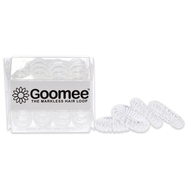 Goomee The Markless Hair Loop Set - Diamond Clear by Goomee for Women - 4 Pc Hair Tie