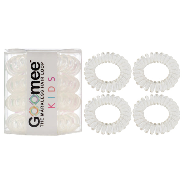 Goomee Kids The Markless Hair Loop Set - Glass Slipper by Goomee for Kids - 4 Pc Hair Tie
