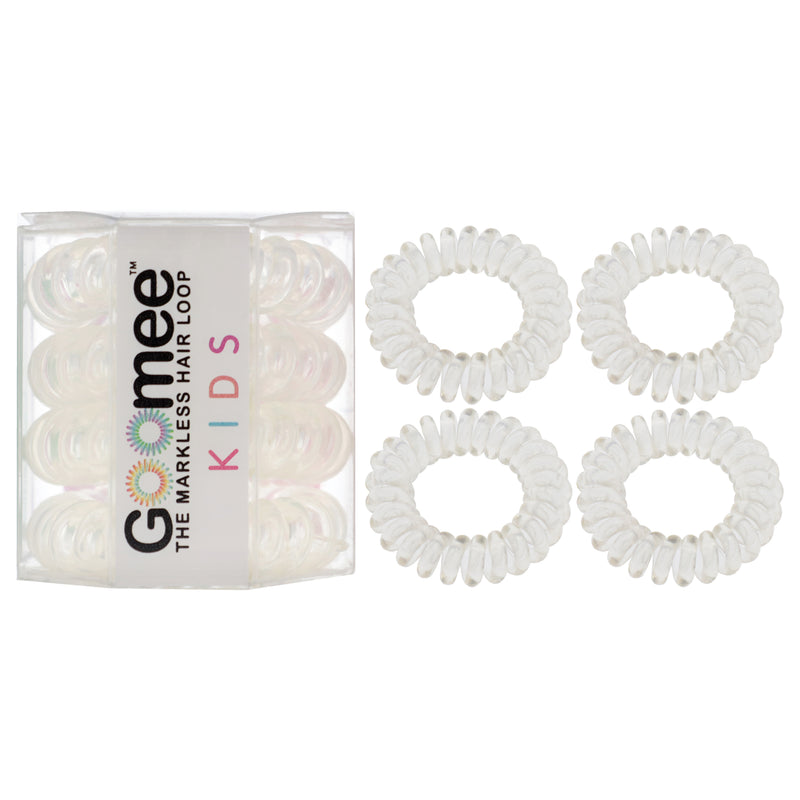 Goomee Kids The Markless Hair Loop Set - Glass Slipper by Goomee for Kids - 4 Pc Hair Tie