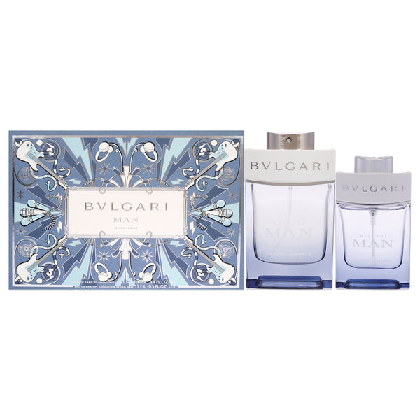 Bvlgari Bvlgari Man Glacial Essence by Bvlgari for Men - 2 Pc Gift Set 3.4oz EDP Spray, 0.5oz EDP Spray