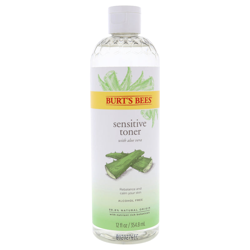 Burt's Bees Sensitive Toner With Aloe Vera by Burts Bees for Unisex - 12 oz Toner