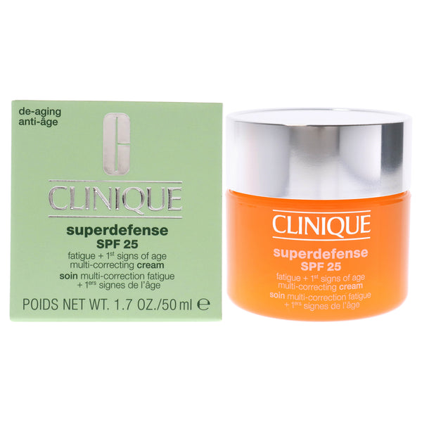 Clinique Superdefense Multi-Correcting Cream SPF 25 by Clinique for Unisex - 1.7 oz Cream