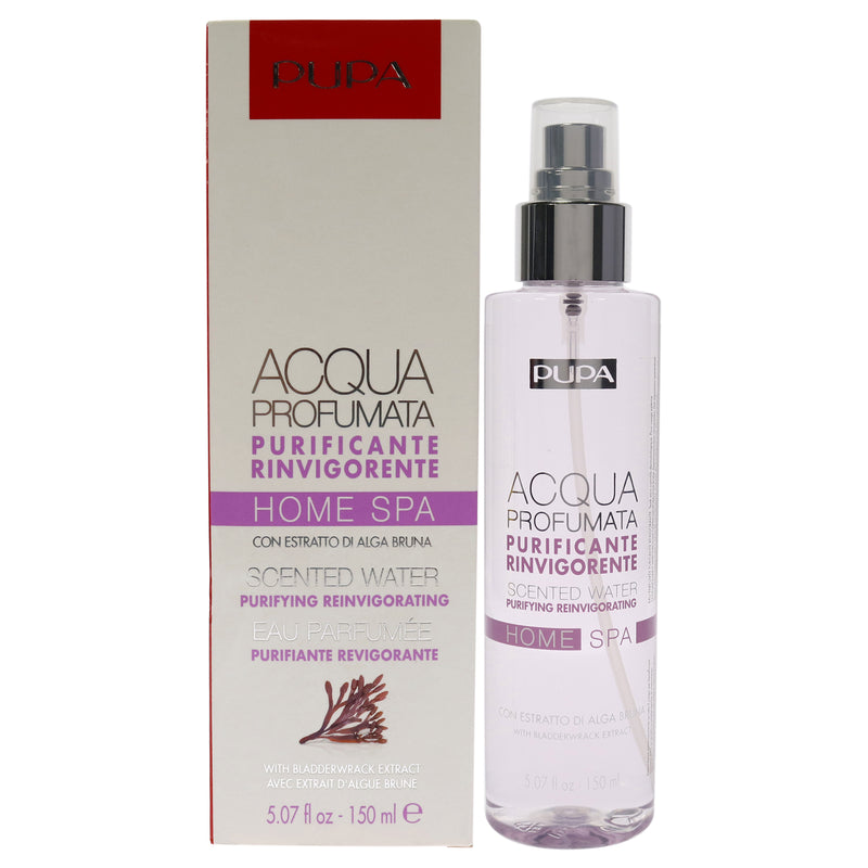 Pupa Milano Home Spa Purifying and Rinvigorating Scented Water -Bladderwrack Extract by Pupa Milano for Unisex - 5.07 oz Body Mist