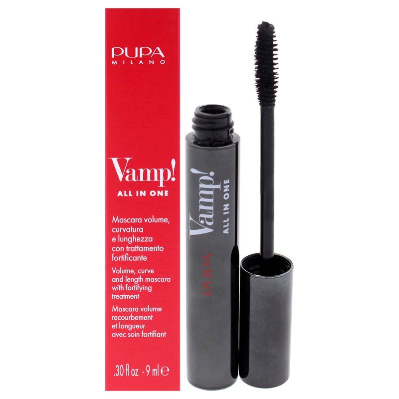 Pupa Milano Vamp! All In One Mascara - 101 Extra Black by Pupa Milano for Women - 0.30 oz Mascara