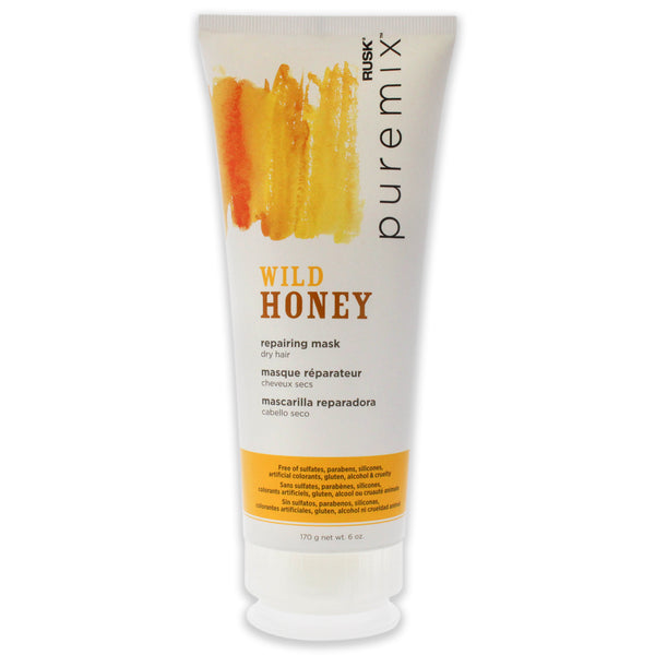 Rusk Puremix Wild Honey Repairing Mask - Dry Hair by Rusk for Unisex - 6 oz Mask