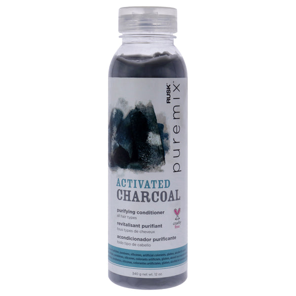Rusk Puremix Activated Charcoal Purifying Conditioner by Rusk for Unisex - 12 oz Conditioner