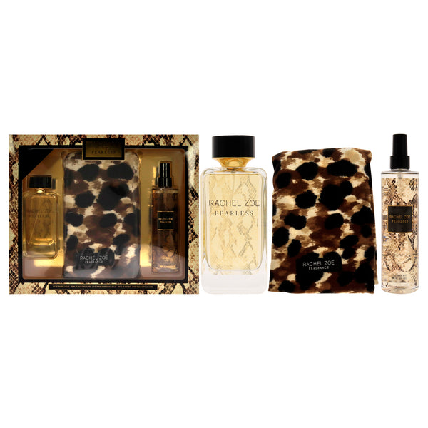 Rachel Zoe Fearless by Rachel Zoe for Women - 3 Pc Gift Set 3.4oz EDP Spray, 10oz Fragrance Mist, Scarf