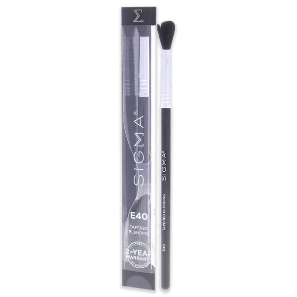 SIGMA Tapered Blending Brush - E40 Black-Chrome by SIGMA for Women - 1 Pc Brush