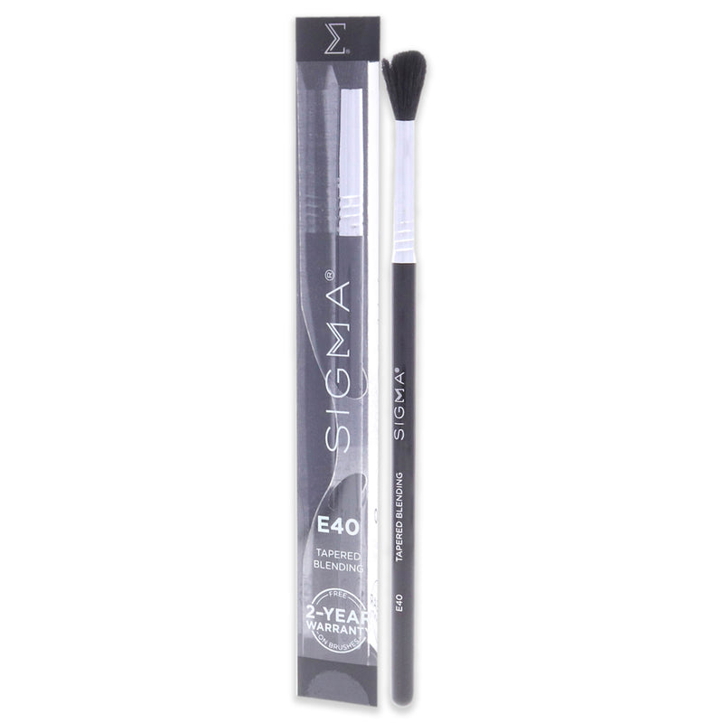 SIGMA Tapered Blending Brush - E40 Black-Chrome by SIGMA for Women - 1 Pc Brush