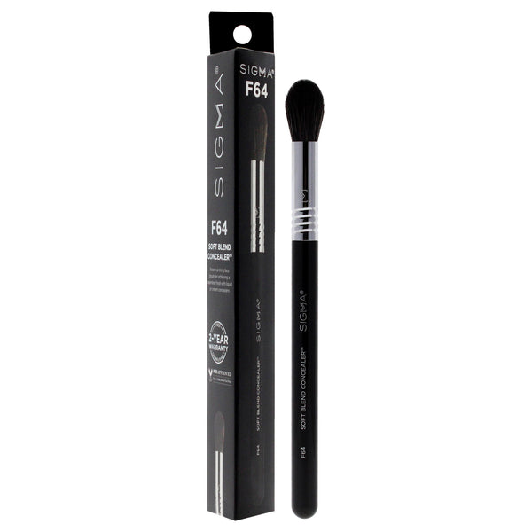 SIGMA Soft Blend Concealer Brush - F64 Black-Chrome by SIGMA for Women - 1 Pc Brush