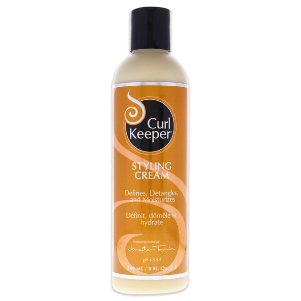 Curl Keeper Styling Cream Defines Detangler and Moisturizer by Curl Keeper for Unisex - 8 oz Cream