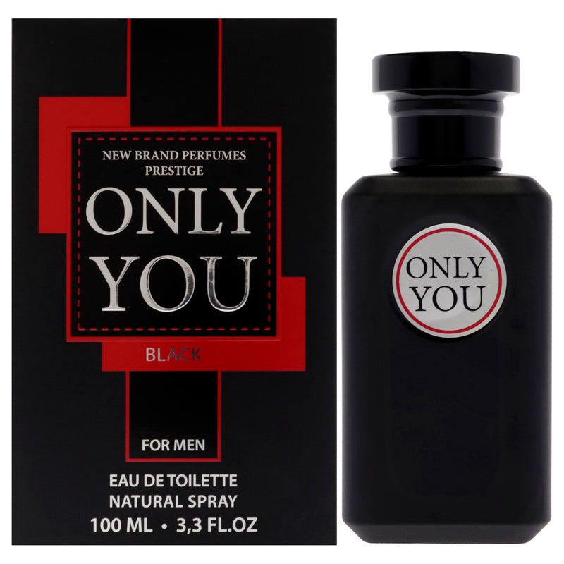 New Brand Only You Black by New Brand for Men - 3.3 oz EDT Spray