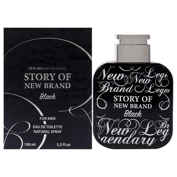 New Brand Story Of New Brand Black by New Brand for Men - 3.3 oz EDT Spray