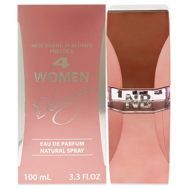 New Brand 4 Women Delicioud by New Brand for Women - 3.3 oz EDP Spray