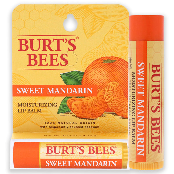 Burt's Bees Sweet Mandarin Moisturizing Lip Balm by Burts Bees for Unisex - 0.15 oz Lip Balm