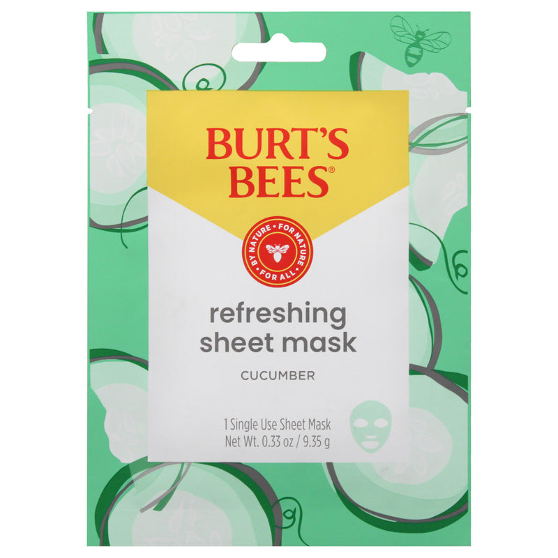 Burt's Bees Refreshing Sheet Mask - Cucumber by Burts Bees for Unisex - 1 Pc Mask