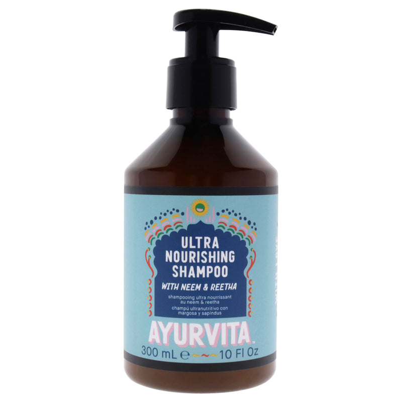 AyurVita Ultra Nourishing Shampoo with Neem and Reetha by AyurVita for Unisex - 10 oz Shampoo