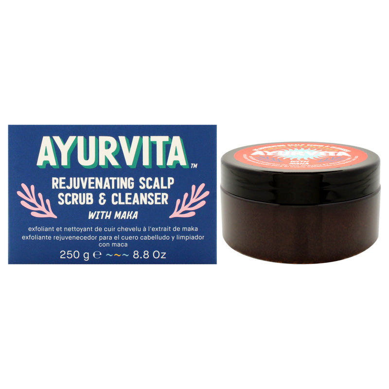 AyurVita Rejuvenating Scalp Scrub and Cleanser with Maka by AyurVita for Unisex - 8.8 oz Cleanser