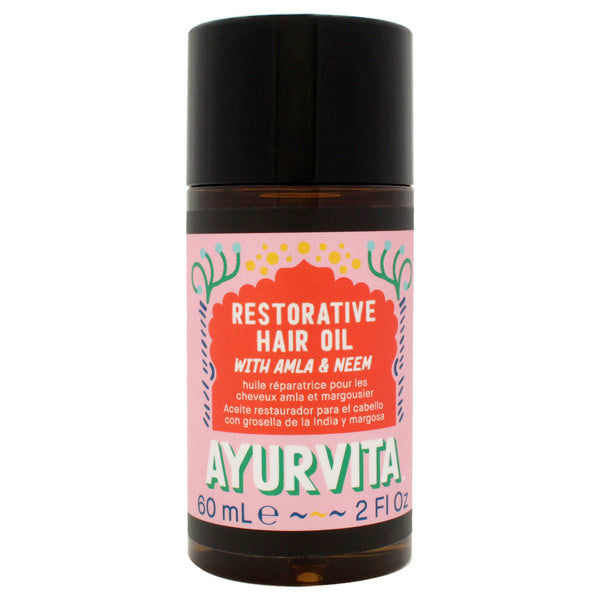 AyurVita Restorative Hair Oil with Amla and Neem by AyurVita for Unisex - 2 oz Oil