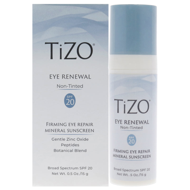 Tizo Eye Renewal Non-Tinted SPF 20 by Tizo for Women - 0.5 oz Sunscreen