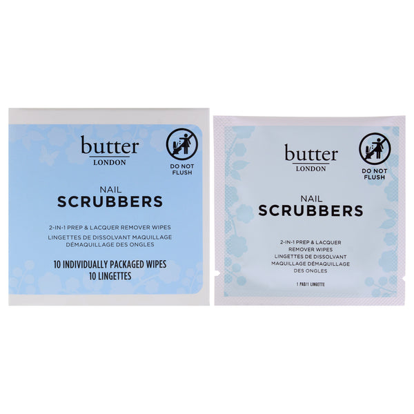 Butter London Nail Scrubbers by Butter London for Women - 10 Pc Wipes