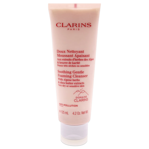 Clarins Soothing Gentle Foaming Cleanser by Clarins for Unisex - 4.2 oz Cleanser
